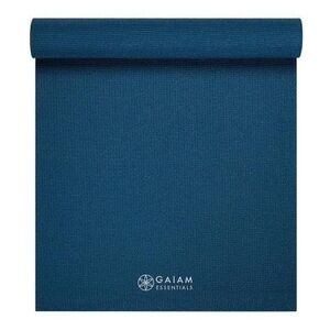 Gaiam Essentials Yoga Mat 6mm, Navy Blue